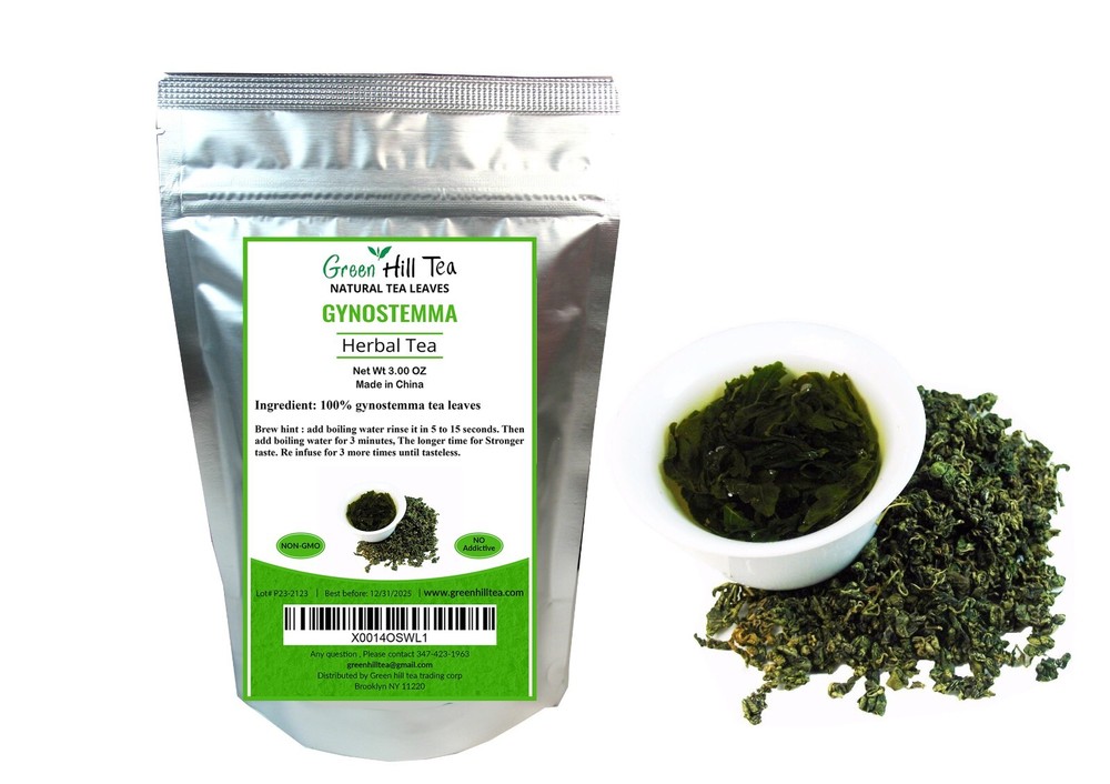 Gynostemma Pentaphyllum herbal tea Jiaogulan caffeine free  3.00 OZ bag