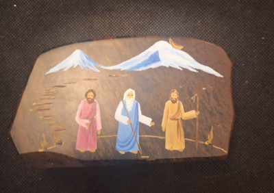 HEAVY THREE WISE MEN FIGURINE OR PAPERWEIGHT!   e9588DXX