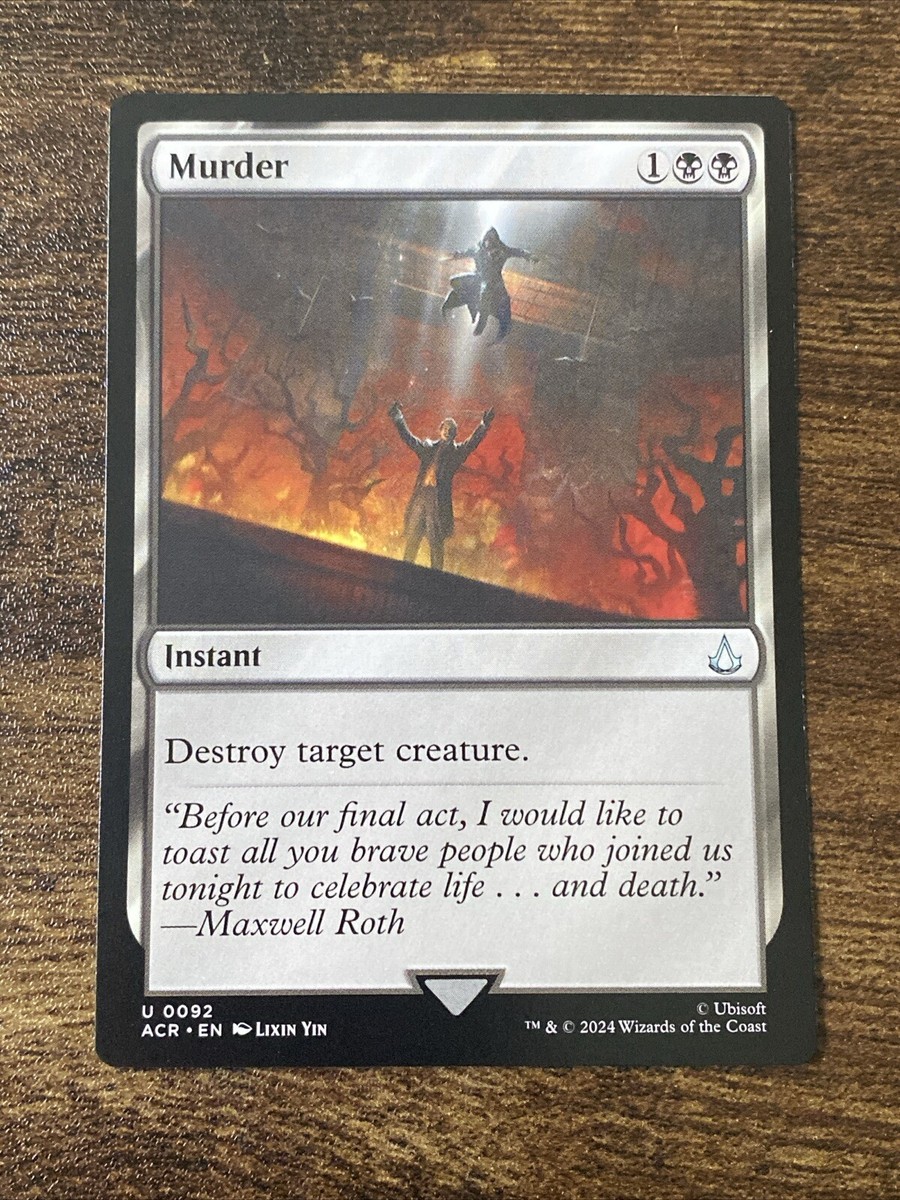 Murder 0092 Universes Beyond: Assassin's Creed MTG Magic The Gathering S2611* | eBay Murder 0092 Universes Beyond: Assassin's Creed MTG Magic The Gathering S2611* | eBay
