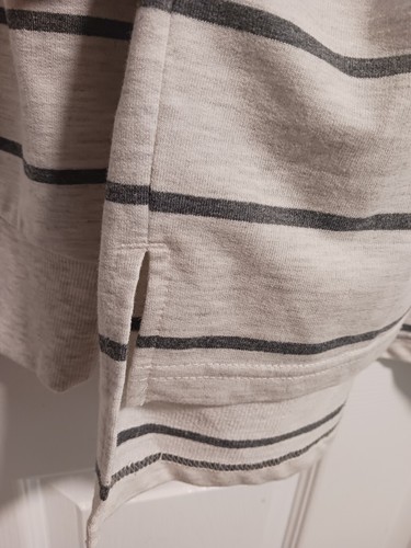 NWT FIVE FOUR JOSHUA Gray striped long-sleeved shirt. size X LARGE. - Picture 5 of 9