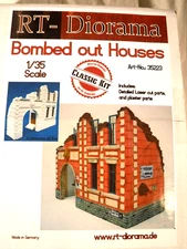 1/35 RT Diorama Base Bombed out House Lasered Plaster Parts in Bubble Wrap 35223