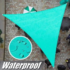 ColourTree Turquoise Triangle Waterproof Sun Shade Sail Canopy Fabric Outdoor 