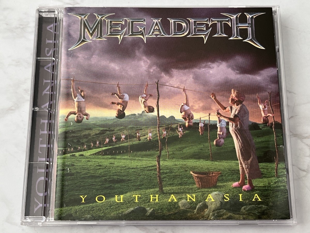 Megadeth Youthanasia CD ORIGINAL 1995 Capitol D106272 Dave