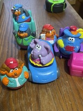 Hasbro Playskool Weeble Wobbles Animal Figures Furniture Car Lot 10 Pc 2003