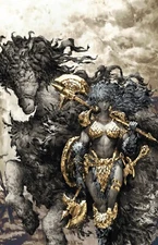 RED SONJA NOIR #1 - DONGHEE KIM VIRGIN VARIANT WRAPAROUND COVER B HEROESCON