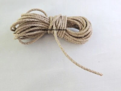 KD89 Corde torsadée en chanvre d'horlogerie pour poids de pendule - Long. 5 m ø2.50mm