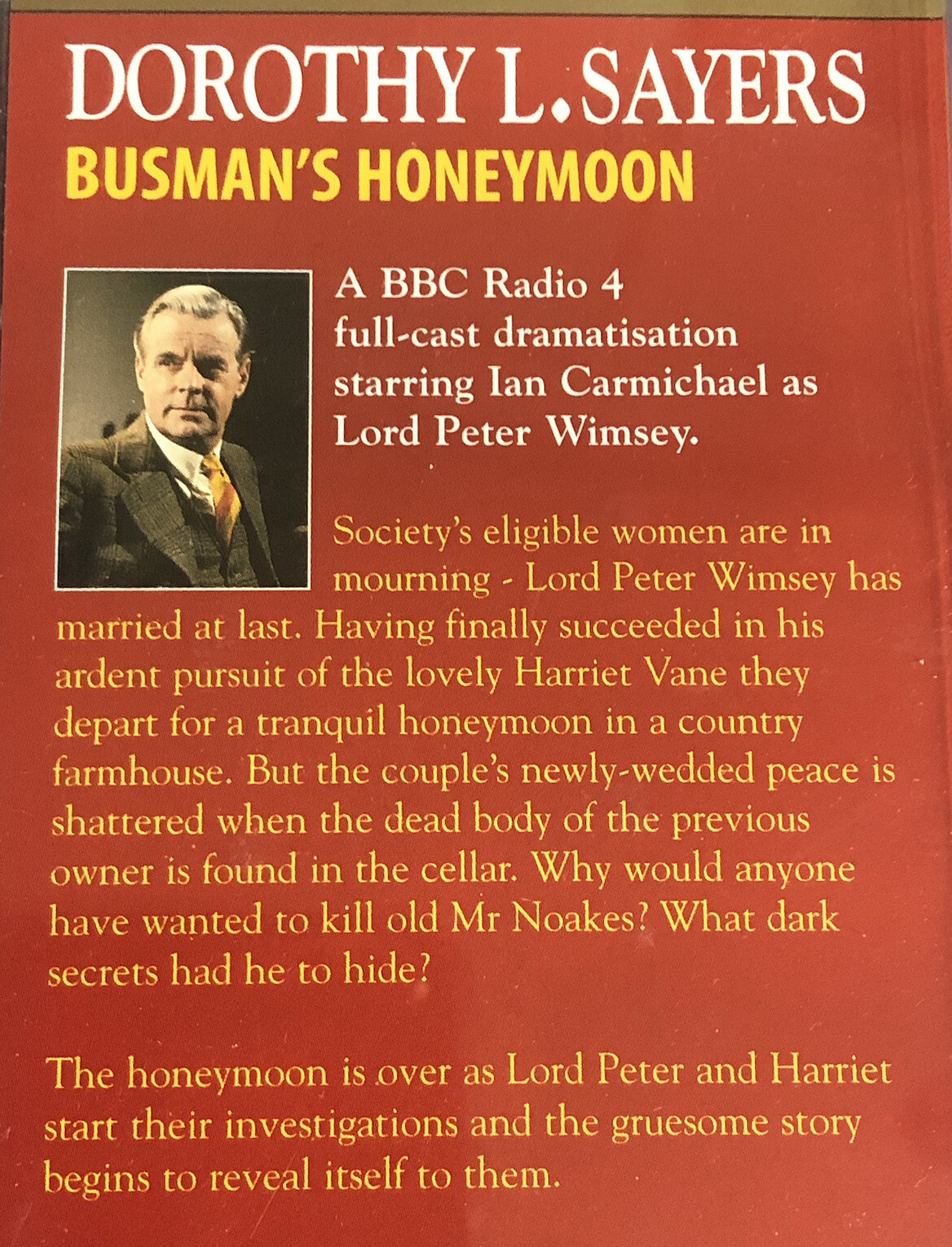 Dorothy L Sayers 3 BBC Radio Collection Cassette Tape Audio Plays + 1