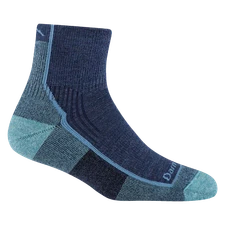 Darn Tough 1958 Blue Jay Women's Hiker Quarter Midweight Hiking Sock Casual Hike