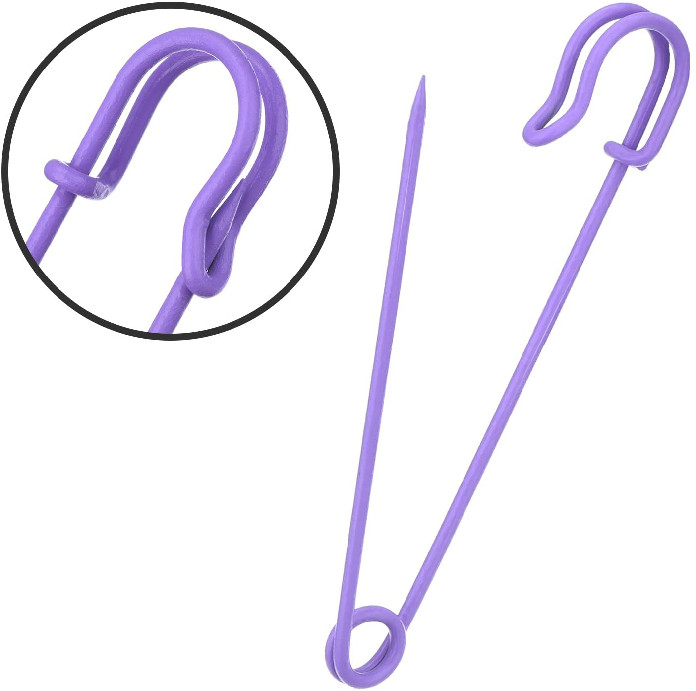 Outus Steel Safety Pins Blanket Pins 4 Inch Extra Large, 5 Colors 10