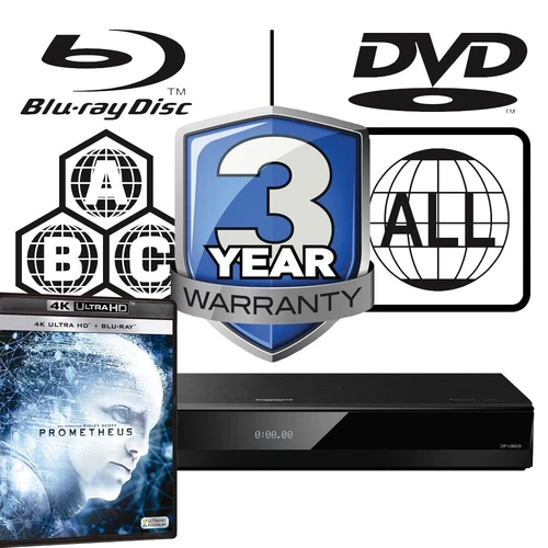 Panasonic Blu-ray Player DP-UB820 All Zone Code Free MultiRegion 4K - Prometheus