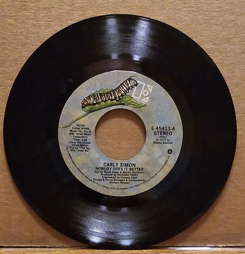 Carly Simon - Nobody Does It Better / After the Storm 45 Rpm 1977