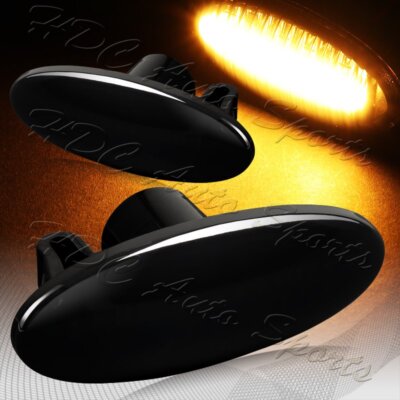 For Nissan Juke Cube Leaf Smoke Amber LED Fender Turn Signal Side Marker Lights