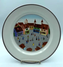 Villeroy & Boch Design Naif Old Village Square Dinner Plate 10.25"