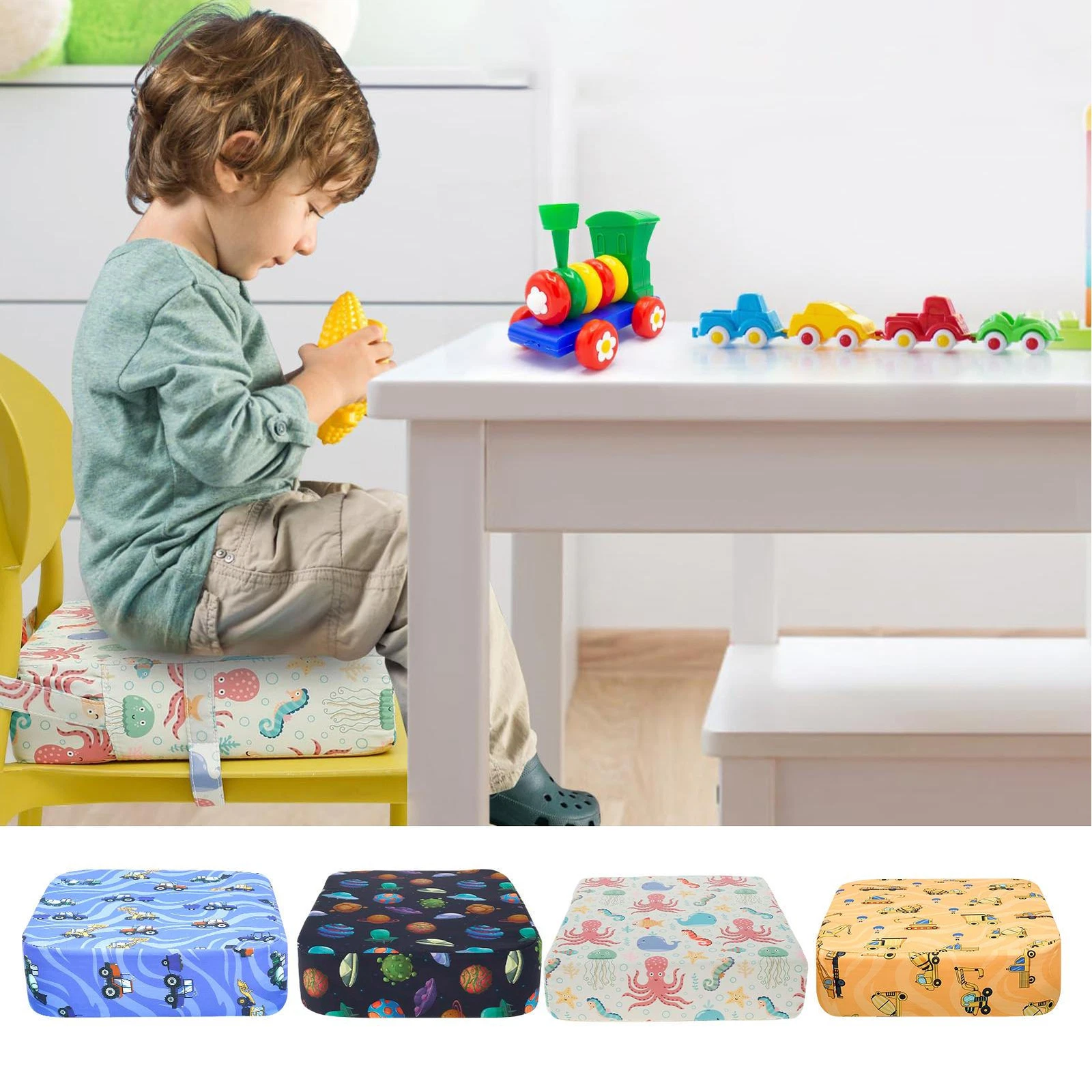 Kids Dining Chair Baby Booster Children Highchair Pad Seat Cushion Removable