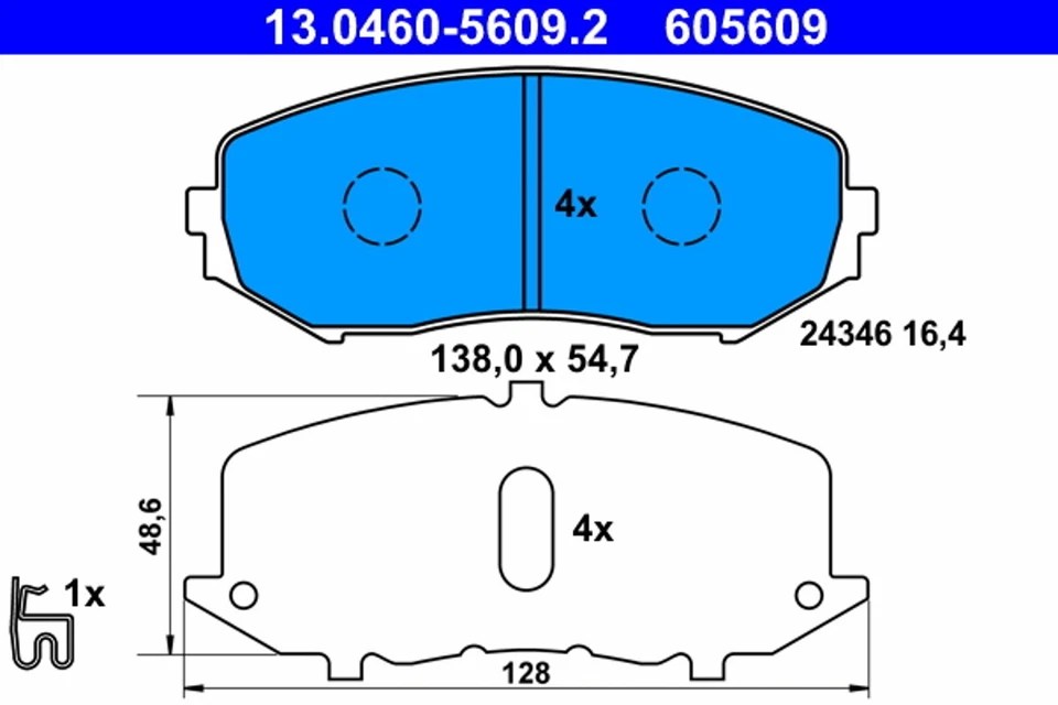 PLAQUETTES DE FREIN SUZUKI P. GRAND VITARA 1.6/2.0 05- AVEC CAPTEUR - Photo 1/1