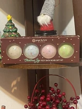 Fizzy Bath Bombs - Ginger Lily Farms Set of 4ct - Holiday Collection New