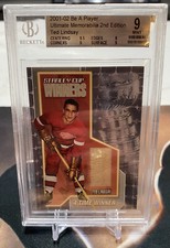 2001-02 Be A Player ULTIMATE MEMORABILIA Ted Lindsay JERSEY /50 BGS 9 SP