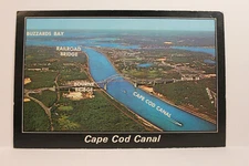 Postcard An Aerial View Of West End Of Cape Cod Canal Cape Cod Massachusetts MA
