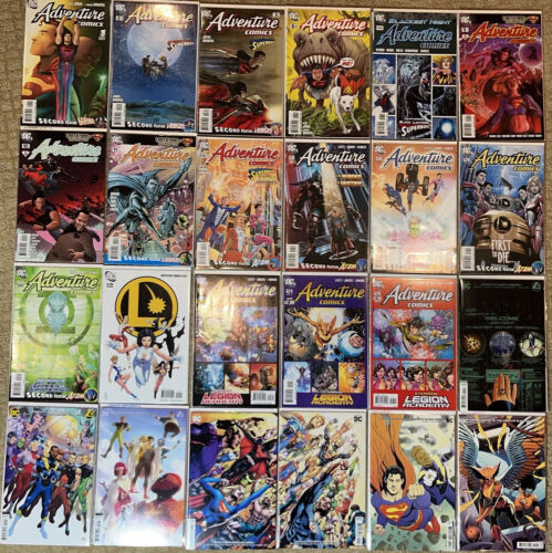DC Comic Lot (24): Adventure Comics ~#1-526 Johns + Legion Super #1-2, 6; v. JL+ - Picture 1 of 24
