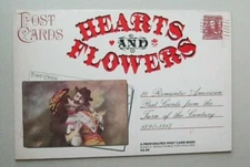 Hearts And Flowers A Perforated Post Card Book Harmony Books 1974
