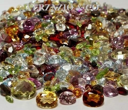 50 CARAT MIX LOT LOOSE FACETED NATURAL GEMSTONES MIXED GEMS