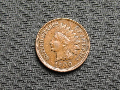 🔥COPPER COIN! XF 1900 INDIAN HEAD CENT PENNY FULL LIBERTY & DIAMONDS🔥LOT 421us