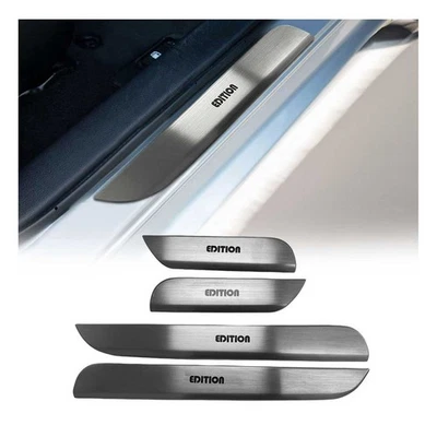 Couverture de Seuil de porte pour Peugeot 3008 2016-2026 inox chromé 4 Pcs - Photo 1/4