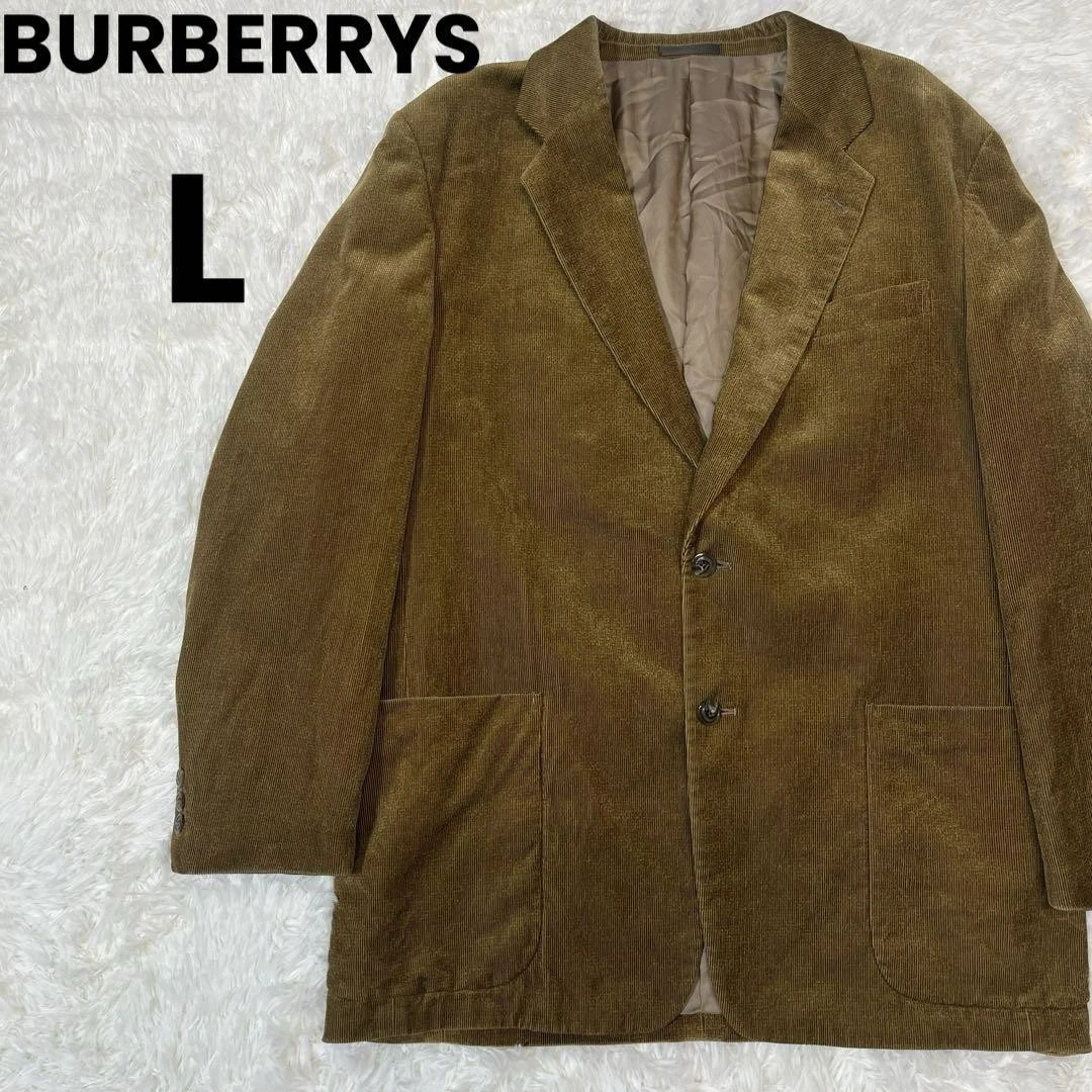 Burberrys giacca sartoriale velluto a coste marrone chiaro uomo #ED ZIA