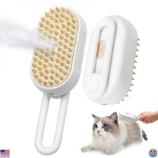 KALIMO 3-in-1 Rechargeable Pet Misting Brush for Cats & Dogs - Grooming Tool