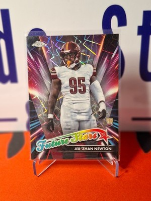Nfl Panini Trading Cards Jer'Zhan Newton 2024 LAZER REFRACTOR Topps FS-16 RC