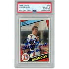 John Elway Autographed Denver Broncos 1984 Topps #63 w/SB MVP HOF PSA Slab 50997