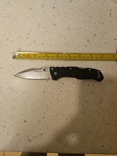 Cold Steel Pro-Lite Sport Folding Knife 3.5" Drop Point Blade, Black GRN Scales.