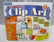 Software PC Print Perfect Clip Art Windows 98SE/ME/2000/XP NEW SEALED