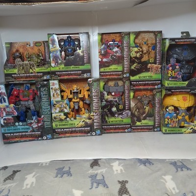 Lot Of 10 NIB Transformers Rise Of The Beasts Toy Bumblebee Optimus Prime Rhinox