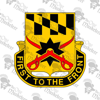 158TH CAVALRY REGIMENT DUI- DECAL, QUALITY 3M VINYL