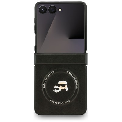 Karl Lagerfeld Samsung Z Flip 7 / Flip7 book sleeve case cover leather black