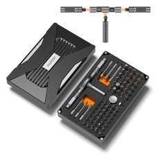 Ratchet Screwdriver Set, 74 in 1 Magnetic Screwdriver Sets, Multi Bit DIY Fre...