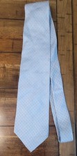 Brooks Brothers 346 Pure Silk Tie Mens Blue Squares USA Made