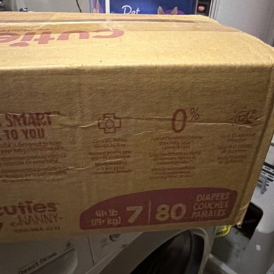 Case of Cuties Premium Baby Diapers Size 7 (80 Diapers Per Case)