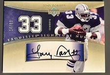 upper deck exquisite collection 2005 Tony Dorsett 14/33 Cowboys HOF
