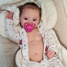 Anano Reborn Baby Dolls Silicone Full Body-18 in Realistic Baby Doll Newborn Boy