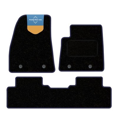 Fits MG5 EV 245mm 2021 Tailored Car Floor Mat with Blue Stitch Edge