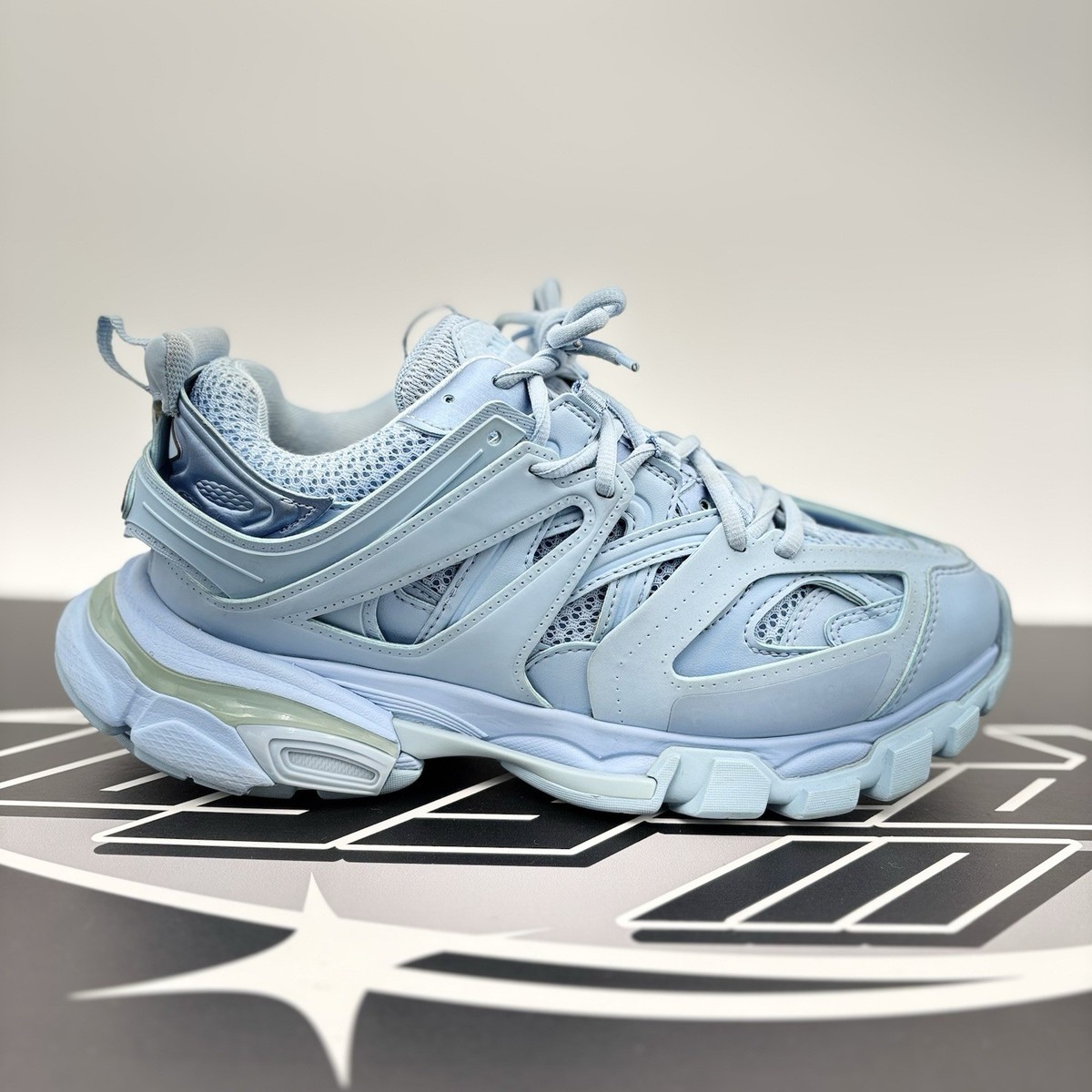 New On Box Light Blue Balenciaga Track Sneaker BRAND NEW Light Blue Balenciaga Track Sneaker size... | Depop main image 4