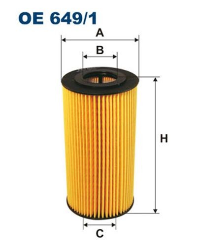 Ölfilter Filtereinsatz OE 649/1 FILTRON für BMW OPEL LAND ROVER - Bild 3