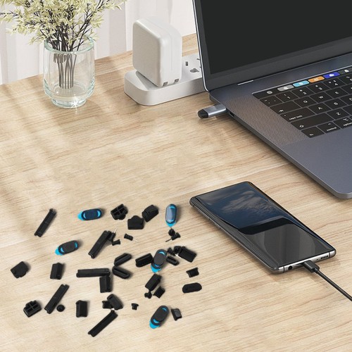 Flexible Silicone USB A Female Dust Dust Cover Protectors for Laptop Devices - Afbeelding 8 van 29