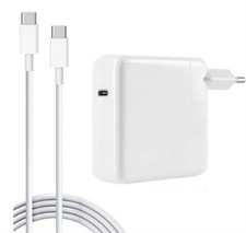 61W PD Charger with 2M Cable USB C to USB Type C EU Plug For Google Pixel Slate