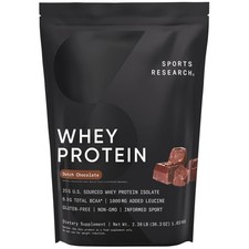Whey Protein Isolate Sports Nutrition 2lb Bag Dutch Chocolate Powder 25 Servings