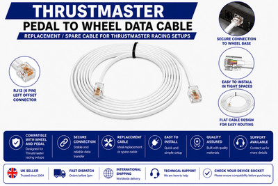 Thrustmaster Rad-Pedalkabel TMX Reparaturpedale, Länge variabel