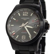 LONGINES Conquest V.H.P. GMT(L3.728.2.56.6) Authentic From Japan