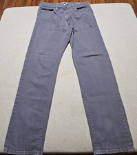 Flint and Tinder 365 Slim Fit Pants Men Size 32x32 Gray Chino Straight USA Made